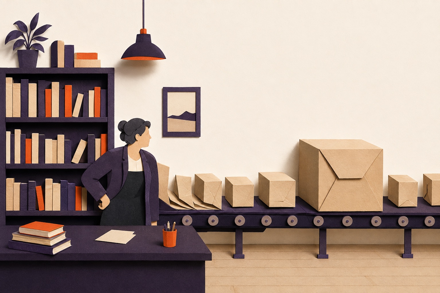 A bookseller encounters an unexpectedly large order.
